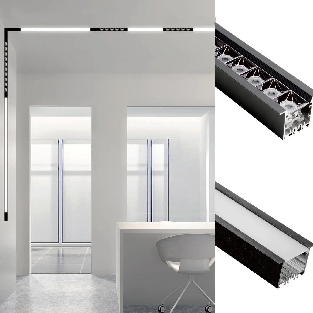 Embedded Lens Linear LED Recessed