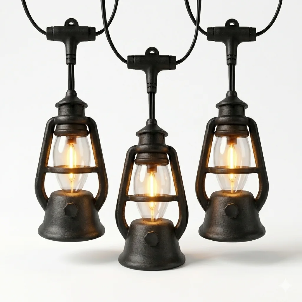 Flame C9 LED String Lights